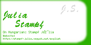 julia stampf business card